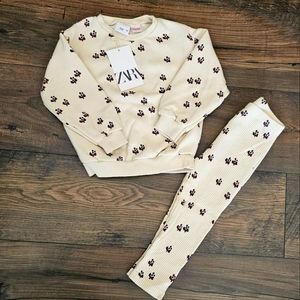 Zara baby girl floral set, NEW